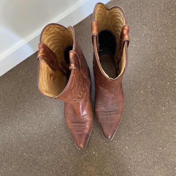 Genuine Italian Leather Cowboy Boots - Picture 3 of 4